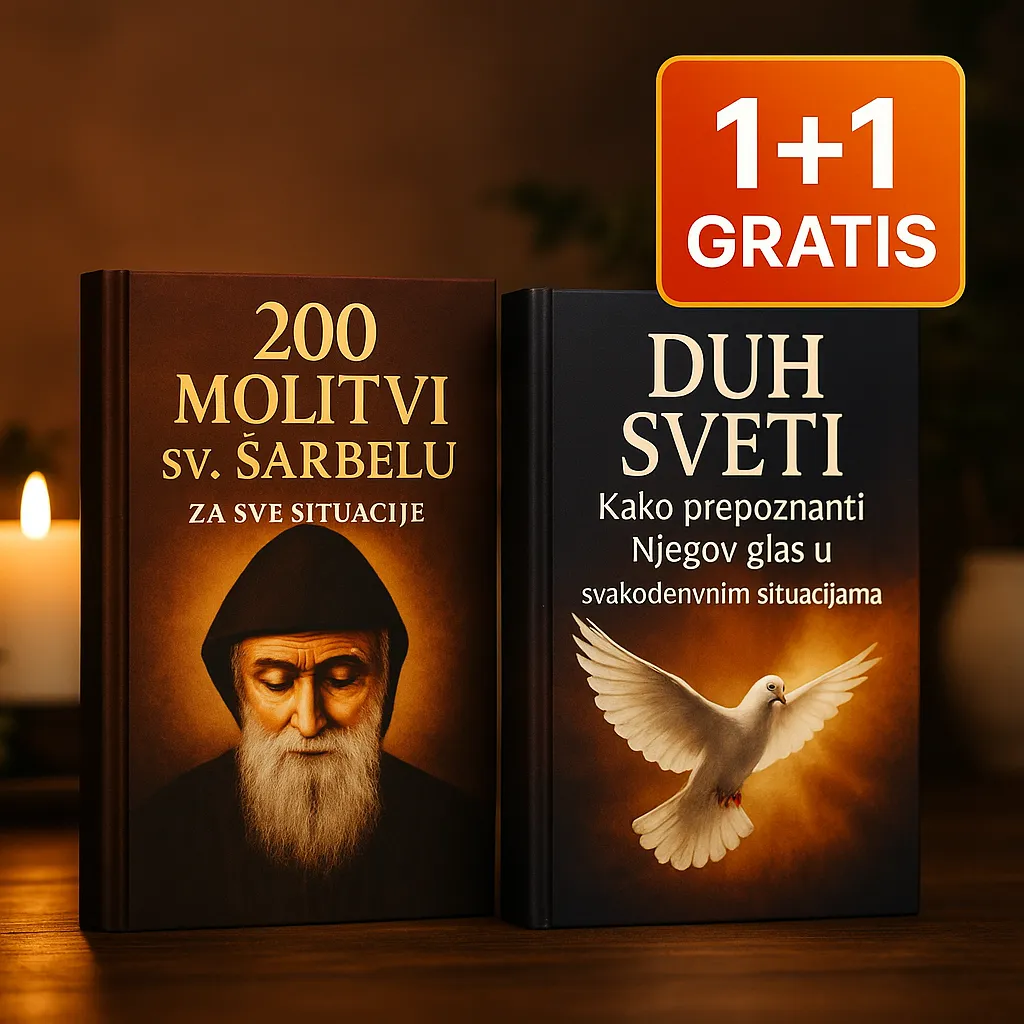 📚 1+1 GRATIS LUKSUZNI PAKET! 👉“200 Molitvi sv. Šarbelu” + “Duh Sveti“ – Kako prepoznati Njegov glas u svakodnevnim situacijama” (+ BESPLATNA POŠTARINA)