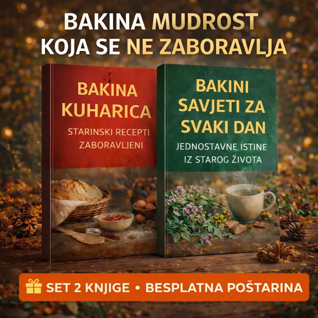 ❤️Bakina kuharica – Starinski recepti zaboravljeni & Bakini savjeti za svaki dan – Jednostavne istine iz starog života (set 2 knjige)