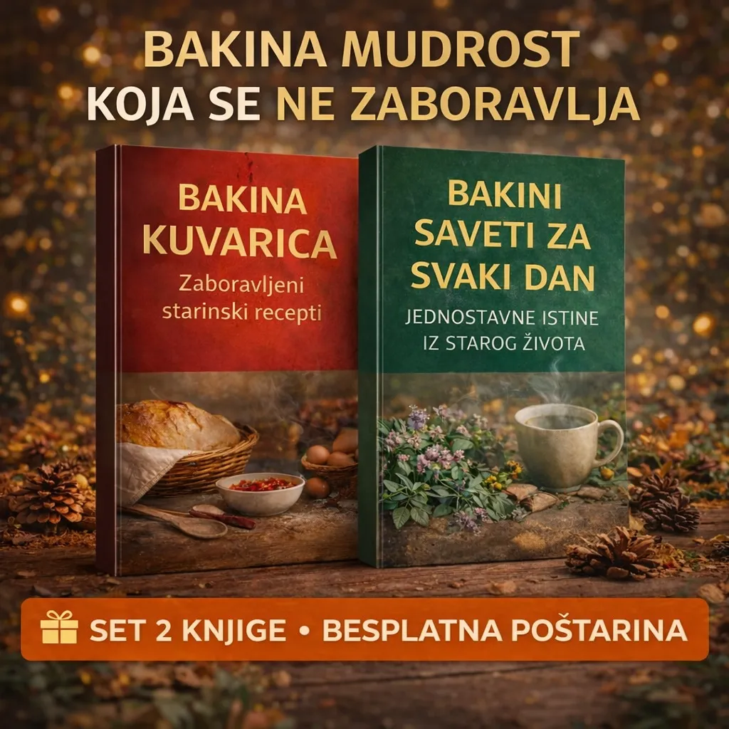 ❤️Bakina kuharica – Starinski recepti zaboravljeni & Bakini savjeti za svaki dan – Jednostavne istine iz starog života (set 2 knjige)