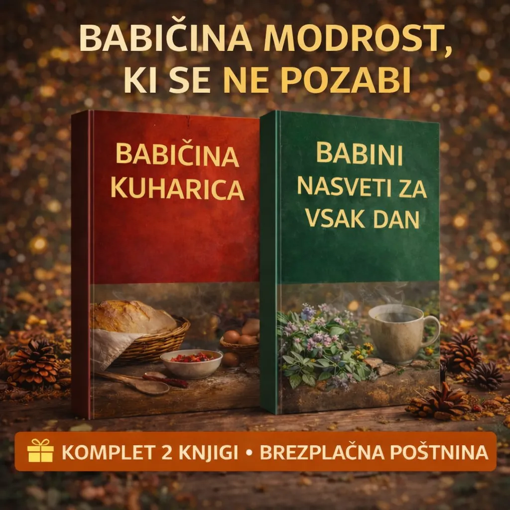 ❤️ Babičina kuharica – Starinski recepti, ki smo jih skoraj pozabili & Babini nasveti za vsak dan – Preproste resnice iz starega življenja (komplet 2 knjig)